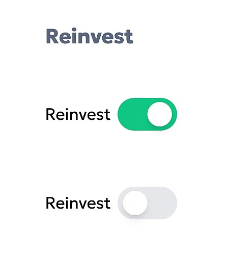 Reinvest toggle sliders in the EX-AI Bot section